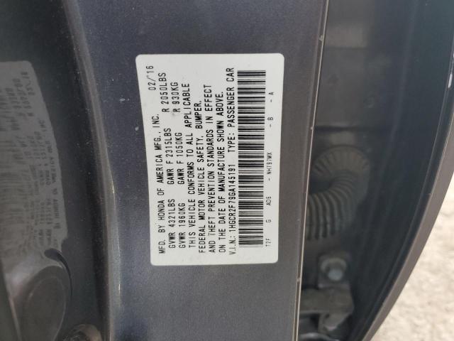 2016 HONDA ACCORD EX - 1HGCR2F79GA145191