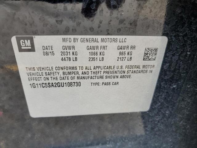 2016 CHEVROLET MALIBU LIM 1G11C5SA2GU108730