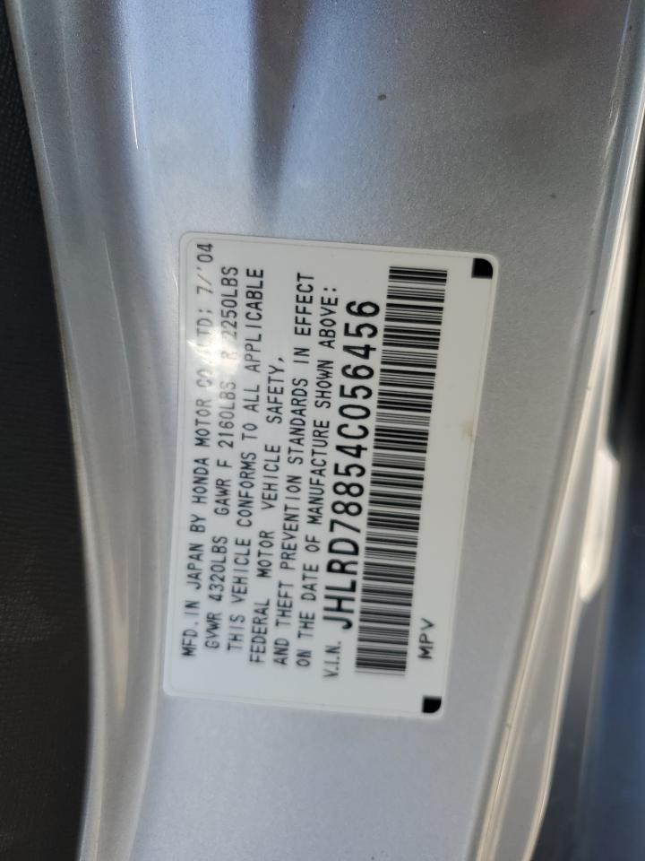 JHLRD78854C056456 2004 Honda Cr-V Ex