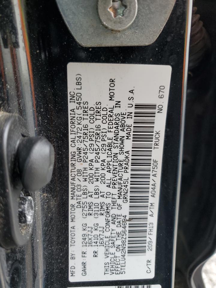 5TELU42N98Z564694 2008 Toyota Tacoma Double Cab