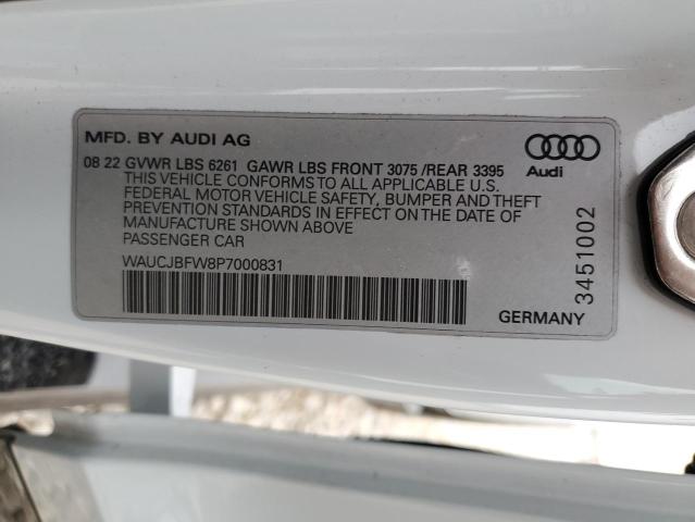 2023 AUDI E-TRON GT - WAUCJBFW8P7000831