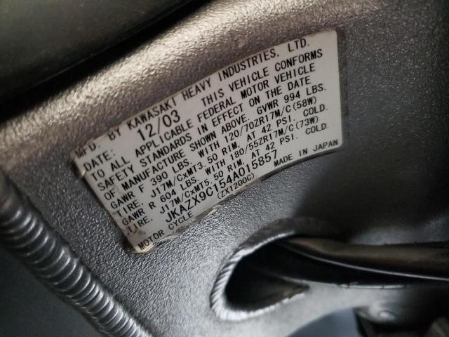 2004 KAWASAKI ZX1200 C - JKAZX9C154A015857