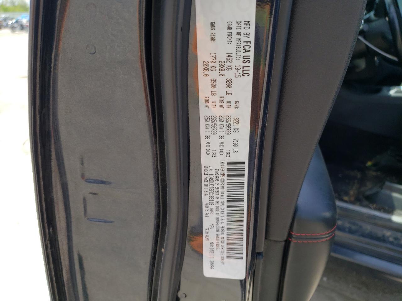 1C4SDJCT8FC188119 2015 Dodge Durango R/T