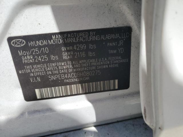 Lot #2470882834 2011 HYUNDAI SONATA GLS salvage car