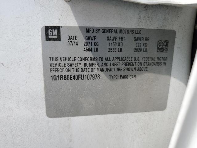 VIN 1G1RB6E40FU107978 2015 Chevrolet Volt no.12