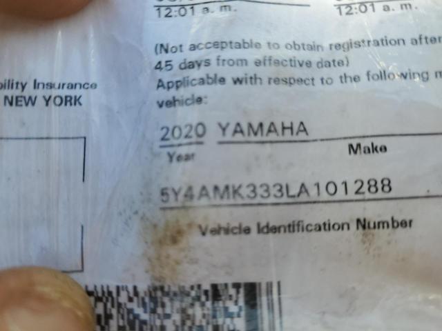2020 YAMAHA YFM700 5Y4AMK333LA101288