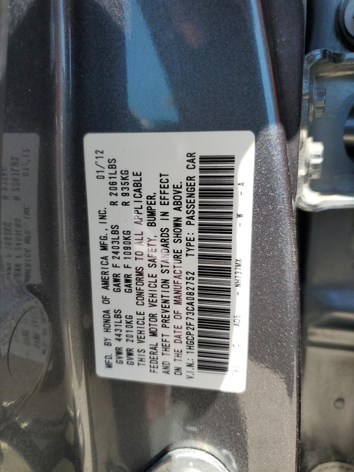 1HGCP2F73CA082752 2012 Honda Accord Ex