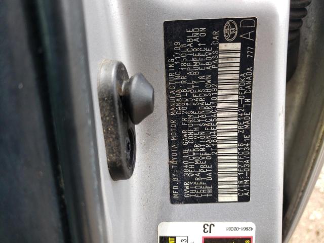 2T1BU4EE5AC310192 2010 Toyota Corolla Base