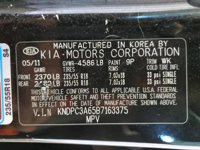 2011 Kia Sportage Ex VIN: KNDPC3A65B7163375 Lot: 52467304