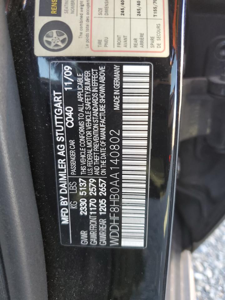 WDDHF8HB0AA140802 2010 Mercedes-Benz E 350 4Matic