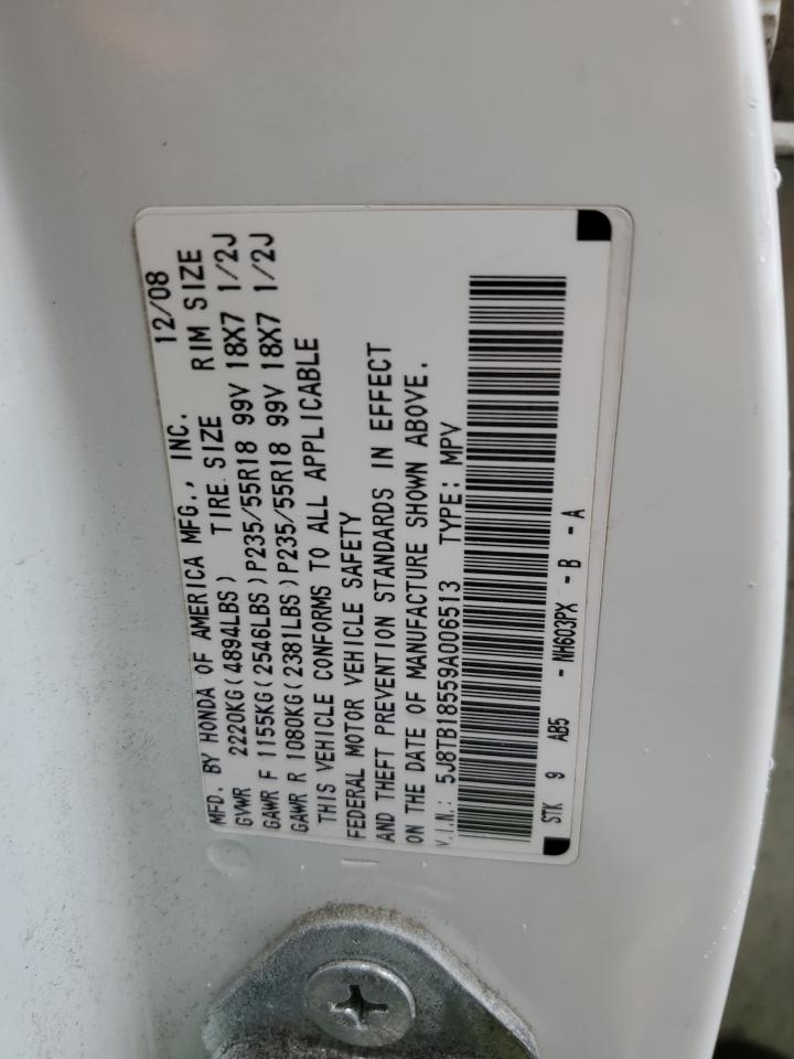 5J8TB18559A006513 2009 Acura Rdx Technology