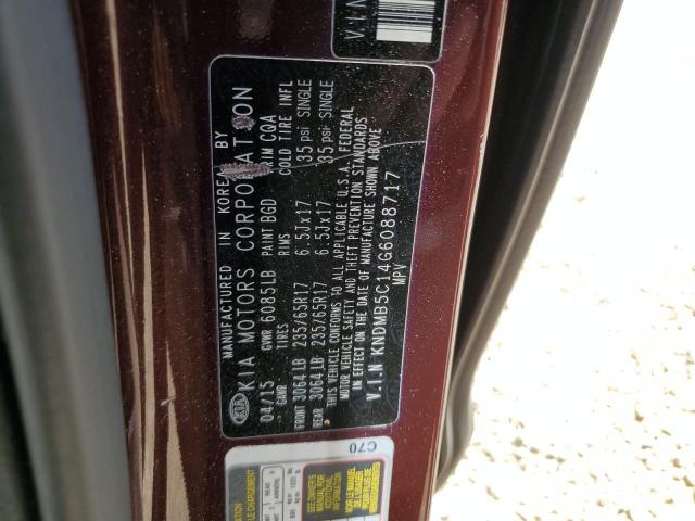 Lot #2487538517 2016 KIA SEDONA LX salvage car