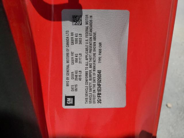 2015 CHEVROLET CAMARO LS - 2G1FB1E34F9290540