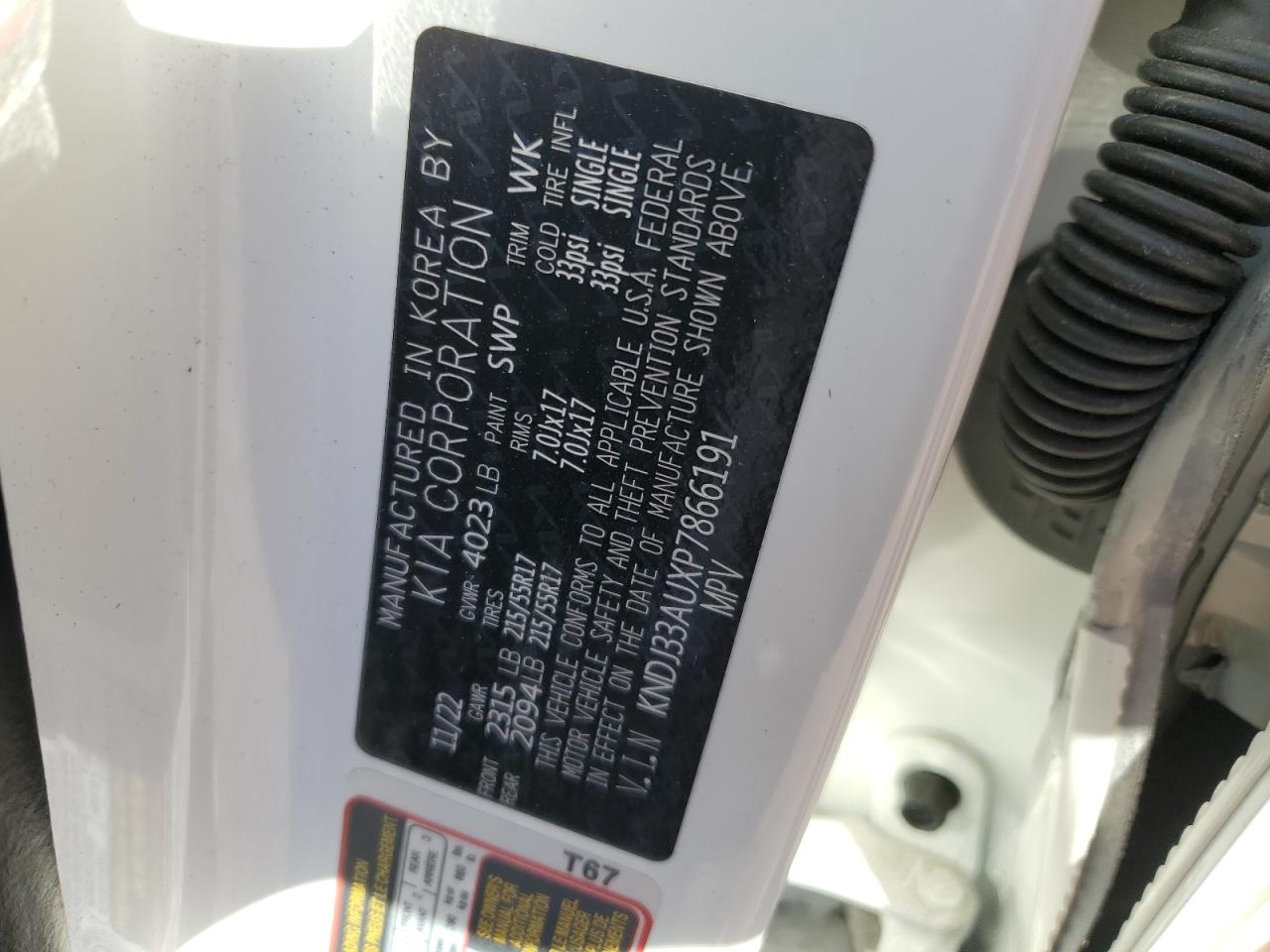 KNDJ33AUXP7866191 2023 Kia Soul Ex