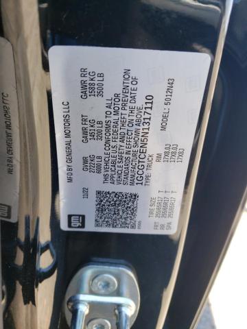 2022 Chevrolet Colorado Lt VIN: 1GCGTCEN5N1317110 Lot: 52111054