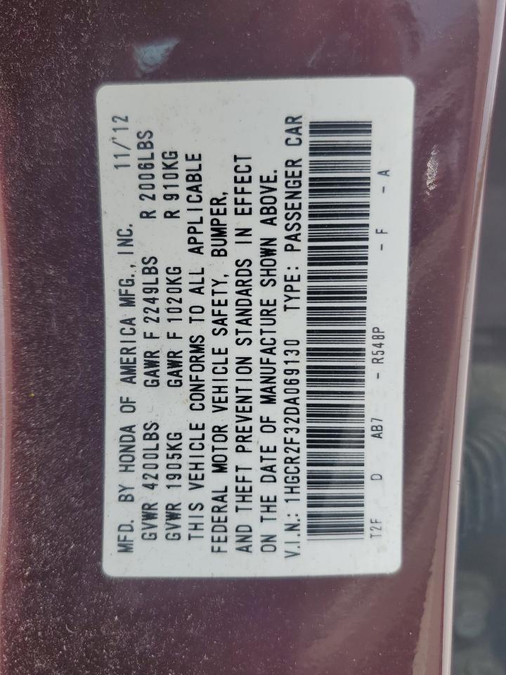 1HGCR2F32DA069130 2013 Honda Accord Lx