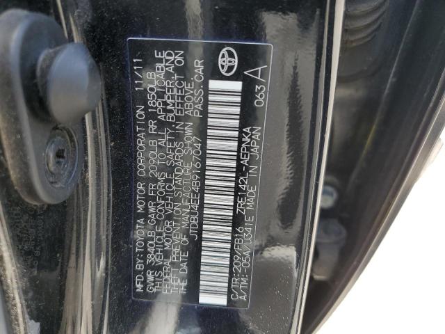 2011 Toyota Corolla Base VIN: JTDBU4EE4B9167047 Lot: 53071354