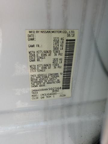 2019 NISSAN TITAN PLAT - 1N6AA1E6XKN502568
