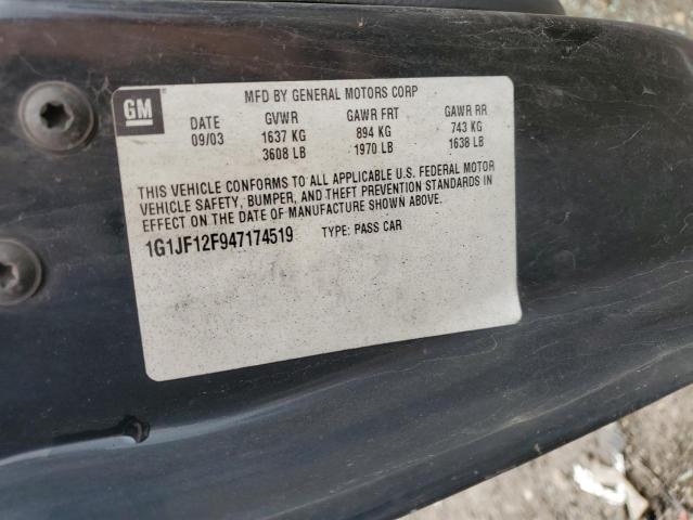 2004 Chevrolet Cavalier Ls VIN: 1G1JF12F947174519 Lot: 51248764