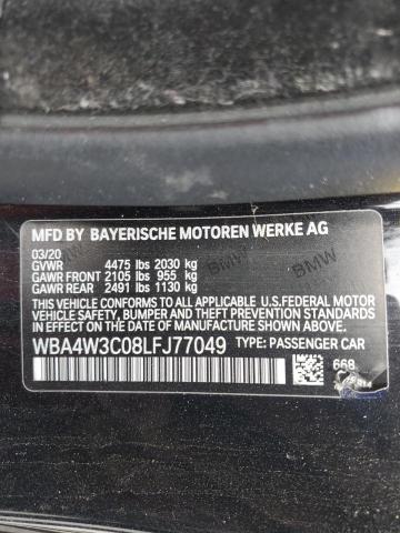 VIN WBA4W3C08LFJ77049 2020 BMW 4 Series, 430I no.12