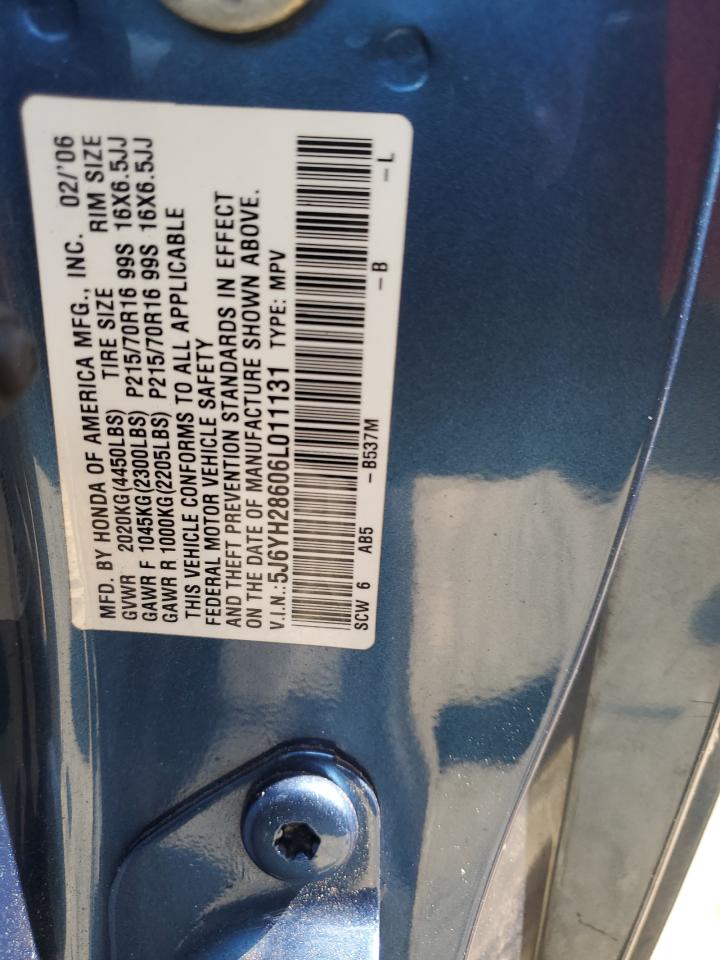 5J6YH28606L011131 2006 Honda Element Ex