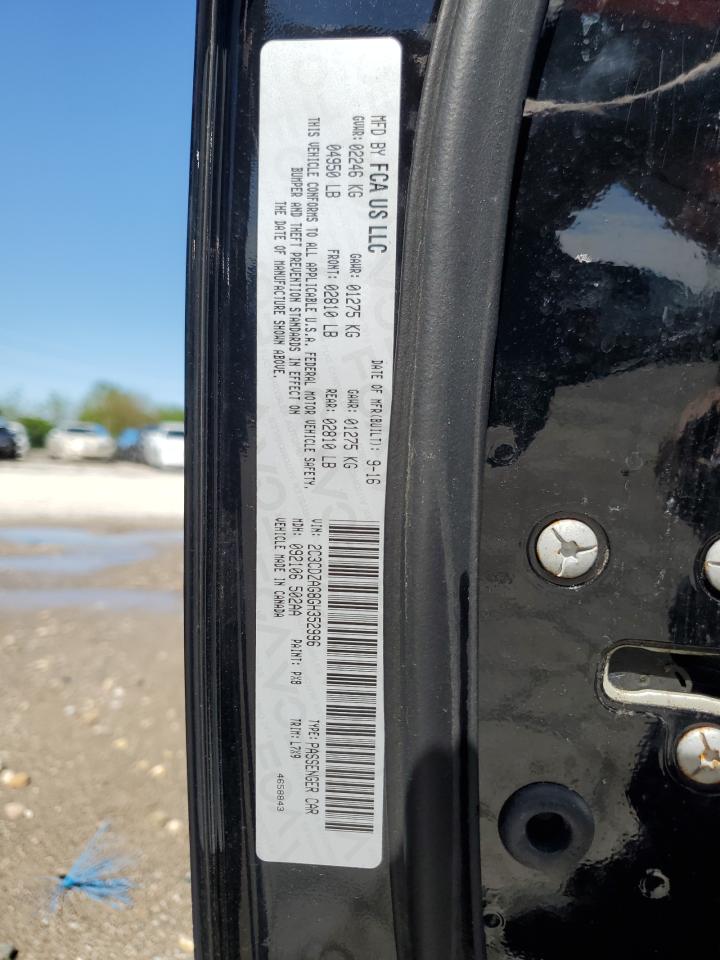 2C3CDZAG8GH352996 2016 Dodge Challenger Sxt