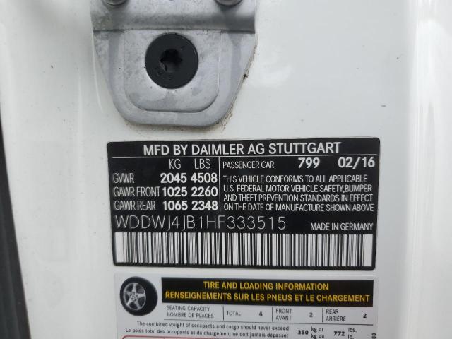 2017 Mercedes-Benz C 300 VIN: WDDWJ4JB1HF333515 Lot: 50997704