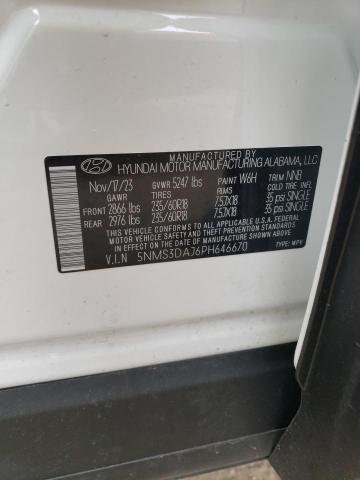 2023 Hyundai Santa Fe Sel Premium VIN: 5NMS3DAJ6PH646670 Lot: 51953534