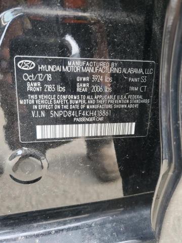 2019 Hyundai Elantra Sel VIN: 5NPD84LF4KH418861 Lot: 50873434