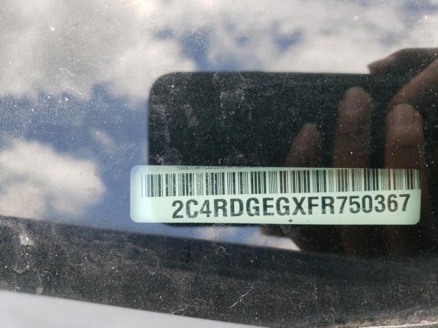 2015 Dodge Grand Caravan R/T VIN: 2C4RDGEGXFR750367 Lot: 52322654