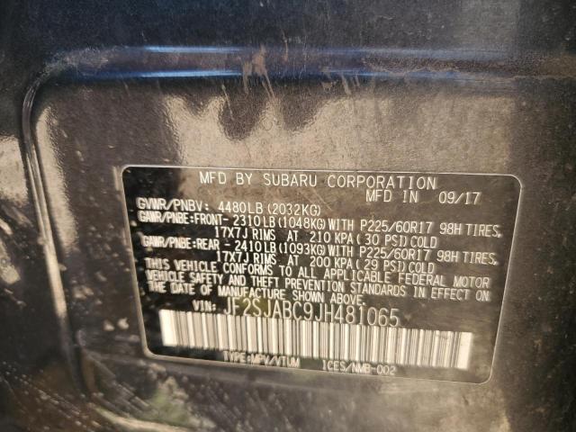 2018 SUBARU FORESTER 2 - JF2SJABC9JH481065