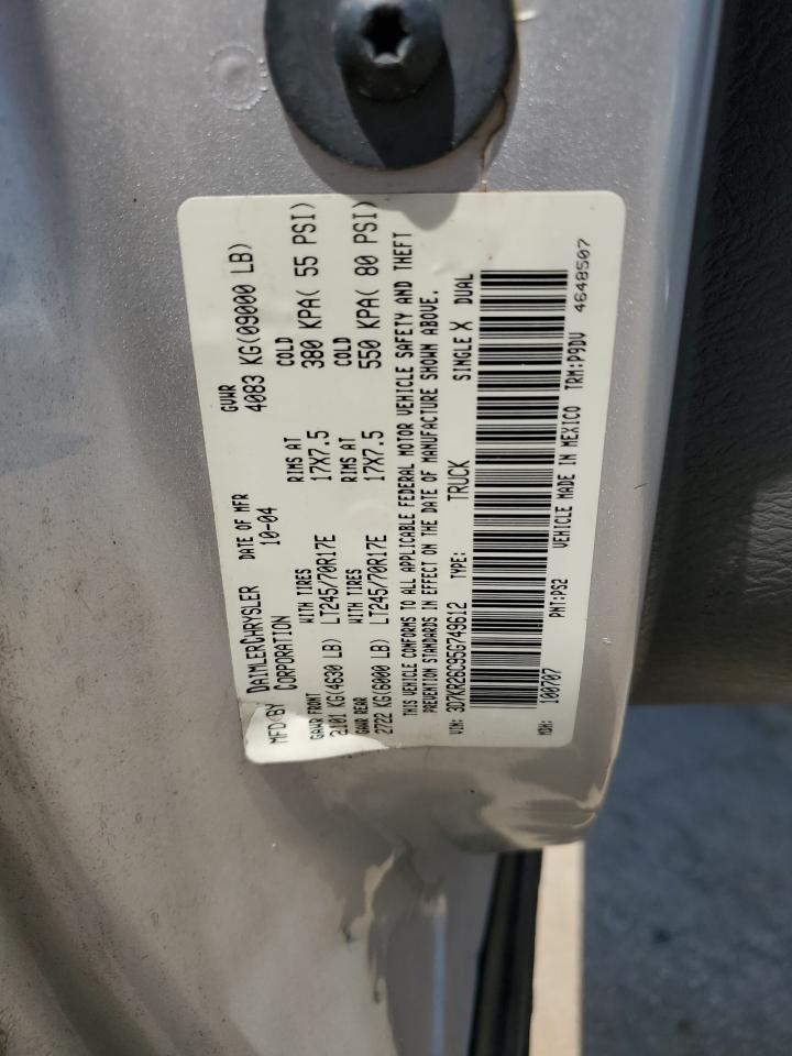 3D7KR26C95G749612 2005 Dodge Ram 2500 St