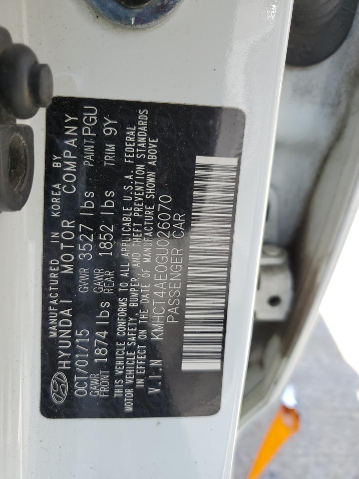 KMHCT4AE0GU026070 2016 Hyundai Accent Se