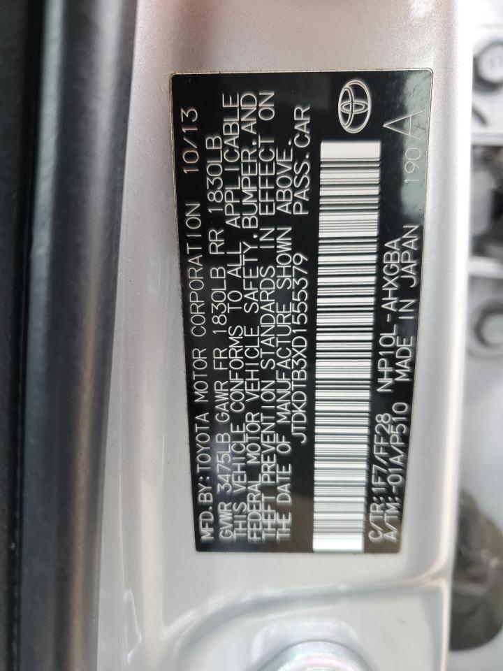JTDKDTB3XD1555379 2013 Toyota Prius C