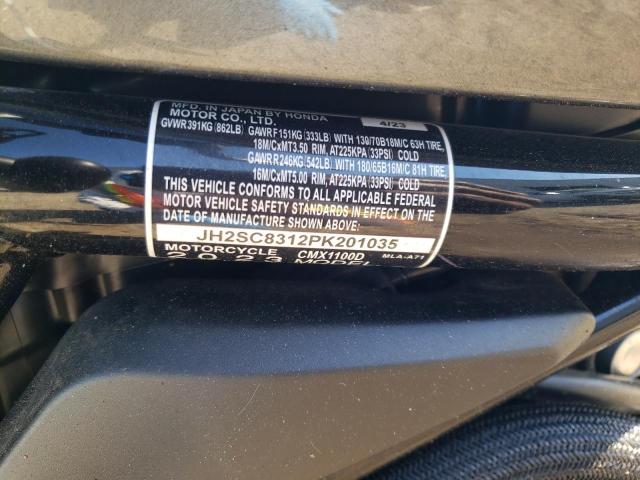 2023 HONDA CMX1100 D JH2SC8312PK201035