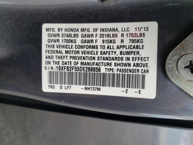 2013 HONDA CIVIC LX 19XFB2F55DE288856  52811854