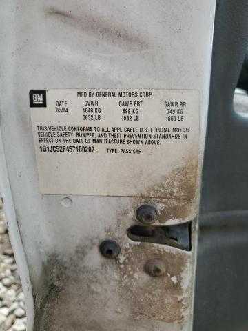 2005 Chevrolet Cavalier VIN: 1G1JC52F457100202 Lot: 50838554