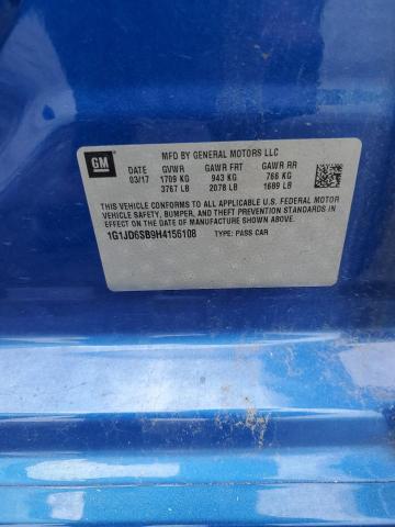 2017 CHEVROLET SONIC LT - 1G1JD6SB9H4156108