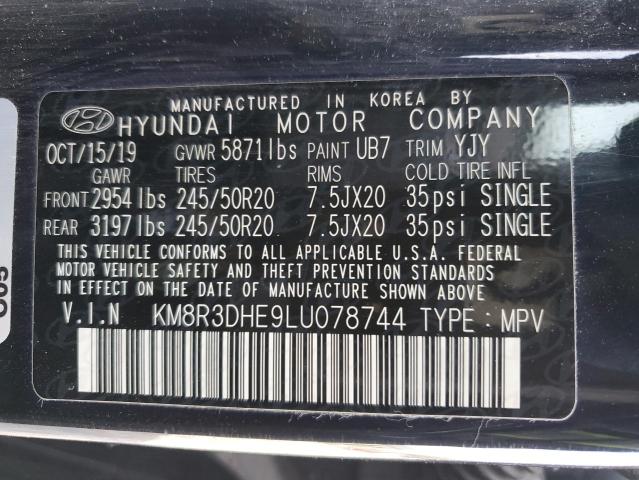 KM8R3DHE9LU078744 Hyundai Palisade S 13