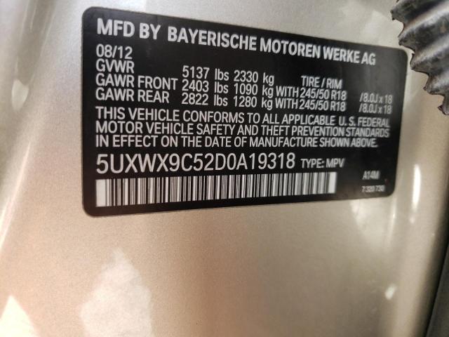 Lot #2477330437 2013 BMW X3 XDRIVE2 salvage car