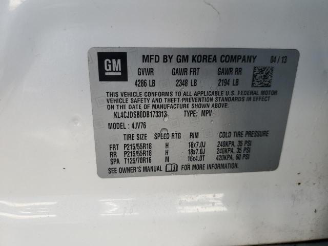 2013 Buick Encore Premium VIN: KL4CJDSB0DB173313 Lot: 51901624