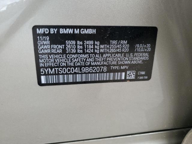 2020 BMW X3 M COMPE - 5YMTS0C04L9B62078
