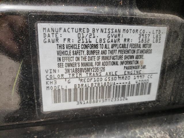 2021 NISSAN SENTRA S - 3N1AB8BV5MY235126