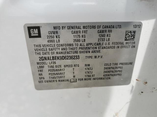 2013 Chevrolet Equinox Ls VIN: 2GNALBEK9D6236233 Lot: 50846894