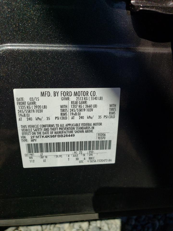 2FMTK4K98FBB28449 2015 Ford Edge Titanium