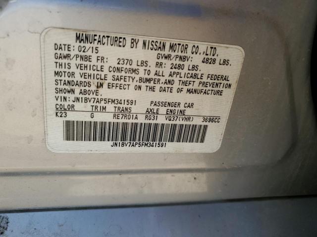 2015 Infiniti Q50 Base VIN: JN1BV7AP5FM341591 Lot: 51602824