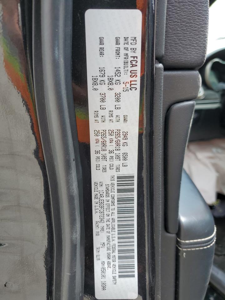 1C4RJEBG9FC872342 2015 Jeep Grand Cherokee Limited