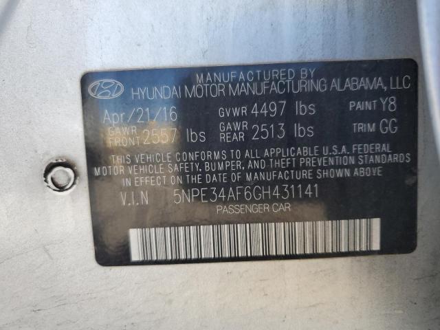 2016 Hyundai Sonata Sport VIN: 5NPE34AF6GH431141 Lot: 49690774