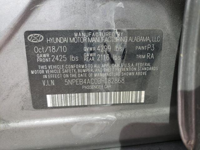 5NPEB4AC0BH182868 | 2011 Hyundai sonata gls