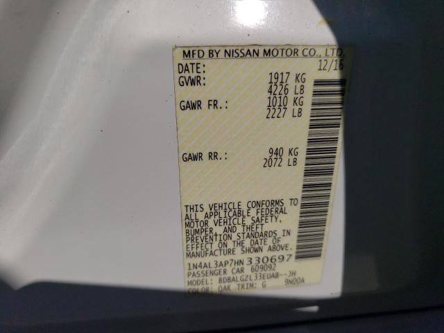 2017 Nissan Altima 2.5 VIN: 1N4AL3AP7HN330697 Lot: 51746174